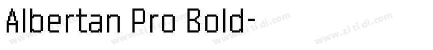 Albertan Pro Bold字体转换